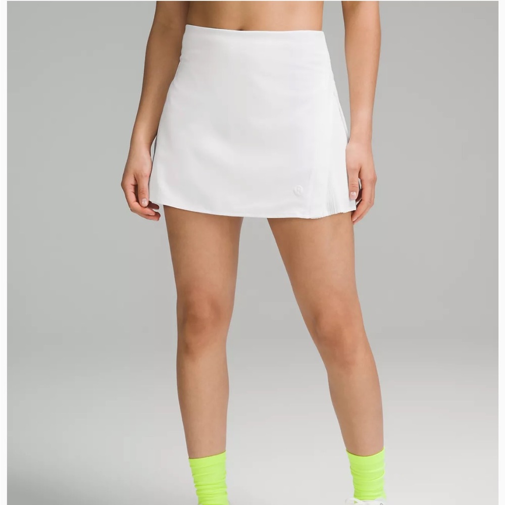 Lululemon Peek Pleat Tennis Skirt - White